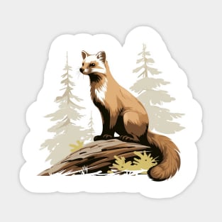 Pine Marten Sticker